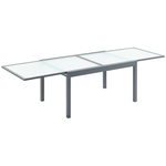 Kave Home Uitschuifbare Tuintafel 'Zaltana' 140 - 200 x 90cm, kleur Mat Zwart
