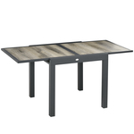 Kave Home Uitschuifbare Tuintafel 'Zaltana' 180 - 240 x 100cm, kleur Mat Bruin