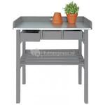 Tuinwerktafel met lades grijs