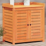 Tuinwerktafel 90x50x110 cm massief acaciahout en staal