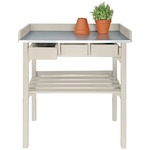Esschert Design tuinwerktafel met lades (wit) cf29w