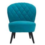 Leren fauteuil glamour, turquoise leer, turquoise stoel