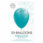 Globos Ballonnen turquoise, 30cm, 10st.
