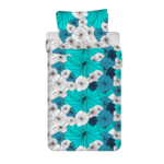 Sweet Home Dekbedovertrek Flocera 140 x 200 cm Turquoise
