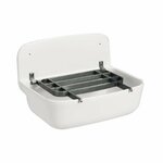 Uitstortgootsteen Differnz 50x33cm met Afvoerstop Zwart