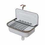 Duravit Duravital uitstortgootsteen 48x42.5cm met Wondergliss wit 03134800001