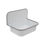 ABU Multiset Uitstortgootsteen B55xD45cm Kunststof Wit 3712101