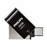 Usb stick 3.1 philips usb c 2in1 32gb zwart