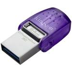 Kingston DataTraveler microDuo 3C USB-stick Retail 64 GB RVS, Violet DTDUO3CG3/64GB USB-A 3.2 Gen 1, USB-C