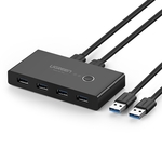 Ugreen USB-Switch Selector 2 USB-poorten delen 4 USB poorten Switcher Adapter voor muis toetsenbord Printer