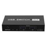 2x4 USB switch 2 Port PCs delen 4 apparaten voor printer toetsenbord muis monitor
