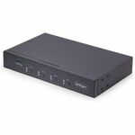 StarTech.com 4-Port KM Switch met Mouse Roaming, USB Switch voor Toetsenbord/Muis, 3.5mm/USB Audio,