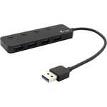 i-tec USB 3.0 Metal HUB 4 Port met individuele aan/uit schakelaars usb-switch