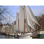 Zeilschip als groepsaccommodatie voor 34 personen in de stad Groningen