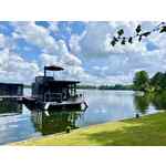 Mooi 4-6 persoons Houseboat met dakterras aan de Mookerplas met uitzicht op water