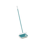 Leifheit tapijtveger regulus turquoise en wit 11700