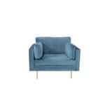 HSM Collection Fauteuil Chester - velours - champagne