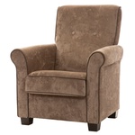 BePureHome Fauteuil Rodeo Velours - Taupe - Velvet