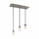 Hanglamp set 6x e27 fitting metaal schuin met led lampen