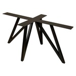 Stalen onderstel zwart vlinder 180 bij 72 cm en hoogte 73 cm (4 x 2 cm)