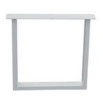 Stalen tafelpoot zwart taps 75 bij 10 cm en hoogte 72 cm (4 x 10 cm) - 2 stuks
