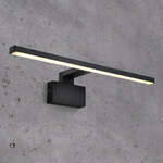 Badkamerlamp boven spiegel zwart Marlee warm wit 50cm