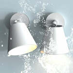 Badkamerlamp wit metaal wandlamp &apos;IP S6&apos; GU10 IP44