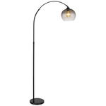Booglamp - beweegbare metalen kap - 40 W - hoogte 125 cm