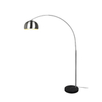 Steinhauer Wand booglamp Sparkled met blauwe kap 8245ZW