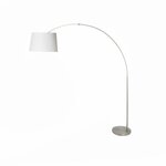 Steinhauer Booglamp Solva zwart met grijze kap 3898ZW