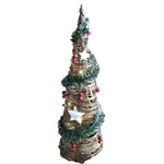 Glitter balletjes lichtsnoer warm wit 135 cm kerstverlichting