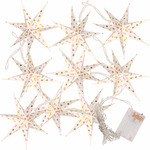 Anna's Collection Kerstverlichting - kegel - LED - groen - besneeuwd - 60 cm