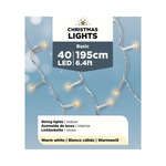 Lumineo Kerstverlichting - 40 LED lampjes - warm wit - batterij