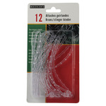 100x Kerstlampjes ophang/bevestiging materiaal tiewraps zwart