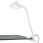 LED Klemlamp - Trion Berky - 3.5W - Warm Wit 3000K - Wit - Kunststof