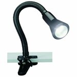 LED Klemlamp - Trion Tajin - E27 Fitting - Glans Wit - Aluminium