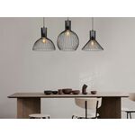 Hanglamp FELICITA 3 lampen zwart