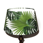 Ronde lampenkap - 32x32x24 - Warmgrijs - Velvet