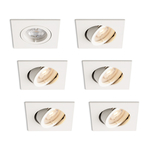 Complete set 6 stuks LED-spot Felice wit GU10 dimbaar 4.2 Watt