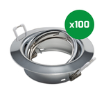 Inbouw LED-spot 3 Stuks Sanimex Njoy IP44 Dimbaar 6W 430 Lumen Geborsteld Aluminium