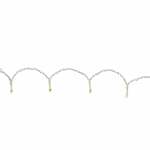 Konstsmide 2393-800 Party-lichtketting Buiten Energielabel: F (A - G) werkt op het lichtnet Aantal lampen 10 LED Barnsteen Verlichte lengte: 4.5 m