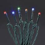 Konstsmide 3731-100 Micro-lichtketting Buiten werkt op batterijen Aantal lampen 480 LED Warmwit Verlichte lengte: 48 m