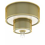 Brilliant Plafondlamp Buffi 60cm 2700K zwart G90357A05