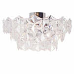 Plafondlamp zwart glas &apos;Monarque&apos; By Rydens 3x e27 fitting modern 51 cm