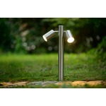 Amy LED sokkellamp - 6000K daglicht wit - GU10 - 60 cm - Padverlichting - Tuinspot - Voor buiten - Dimbaar - Kantelbaar - Zwart