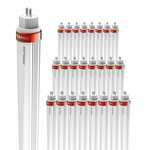 25x LED TL Buis 145cm - T5 G5 Fitting - 18 Watt 5250 lumen (175lm/W) - 6000K Daglicht wit - Flikkervrij - Vervangt 130 Watt (130W/860)
