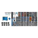 Gedore 1504 0810 Verrijdbare werkbank 9 laden + Gereedschapset 325-Delig 1873849 - 1873849