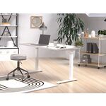 Elektrisch verstelbaar bureau - 180x80 cm - Dual motor - Wit