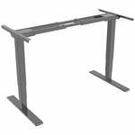 Elektrisch verstelbaar bureau - 140x80 cm - Single motor - Wit / Antraciet