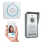 Intelligente WiFi 2.4 G deurbel Visual Remote Home Monitoring deurbel video voice intercom (zwart)